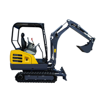 CE EURO5 土方设备全液压微型挖掘机 2 吨紧凑型挖掘机